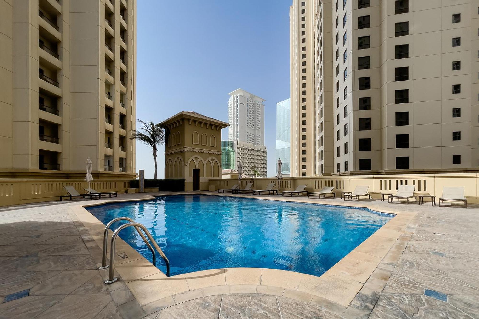 Premium 2Bdr Apartment See View Bahar 4 Jbr Дубай Екстериор снимка